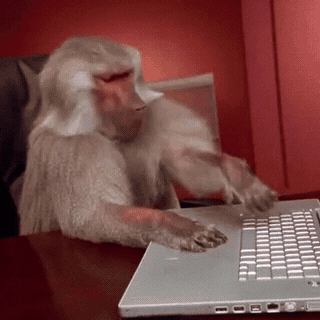 A monkey hitting random keys for infinity will eventually write React.